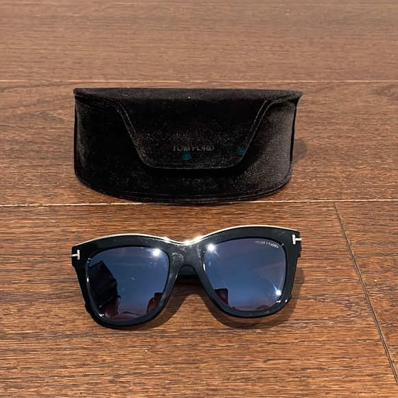 Tom Ford Women’s Black Julie Square Sunglasses, 52mm - Picture 1 of 8